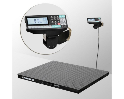 Купить Весы платформенные с печатью этикеток Масса-К 4D-PM-12/12-3000-RP от Масса-К