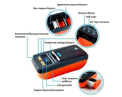 Купить Принтер этикеток Puty PT-66DC (203dpi, USB) от Puty
